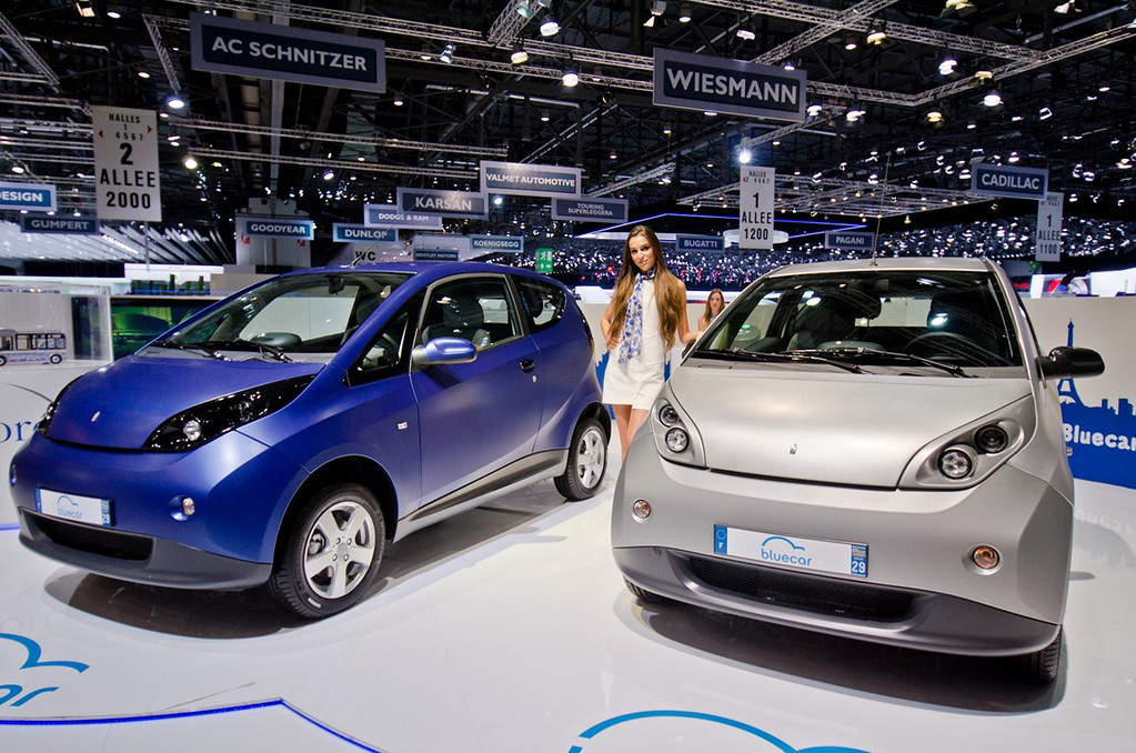 Deux Bluecars sur le salon de Genève 2012