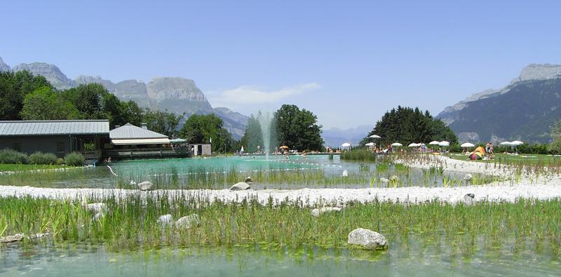 Piscine naturelle de Combloux, Haute-savoie (74) France